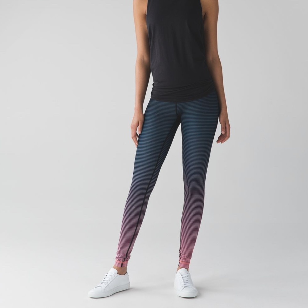 Lululemon WunderUnder Leggings Double Gradient Yum Yum Pink Alberta Lake 4